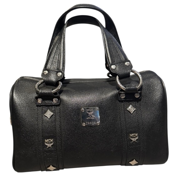 MCM Handbags - MCM Black Leather Satchel